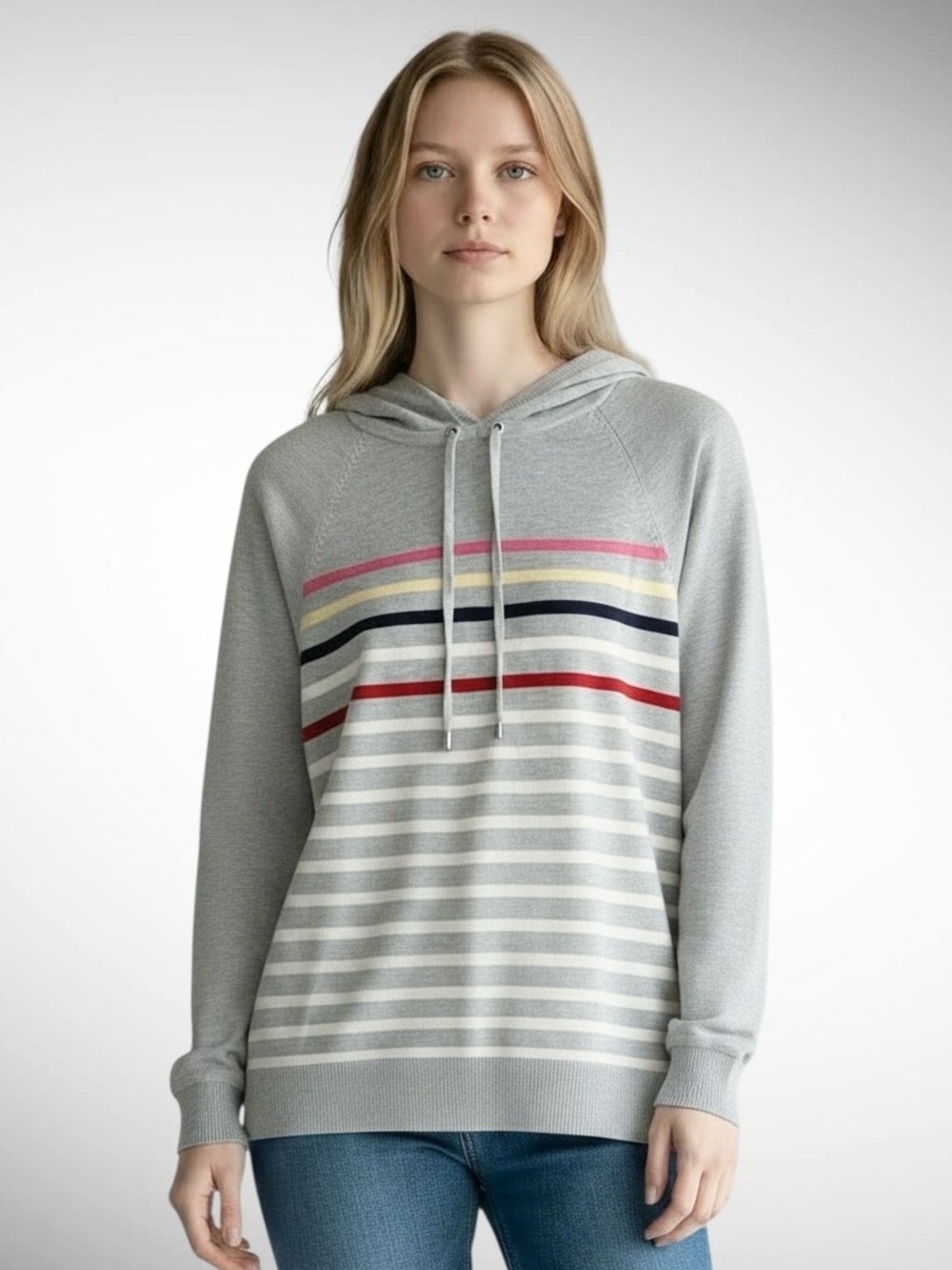 Charter Club Striped Pullover Long-Sleeve Hoodie